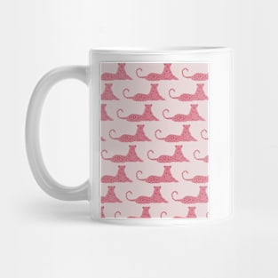 Pink Preppy Tiger Maximalist Y2k Design Mug